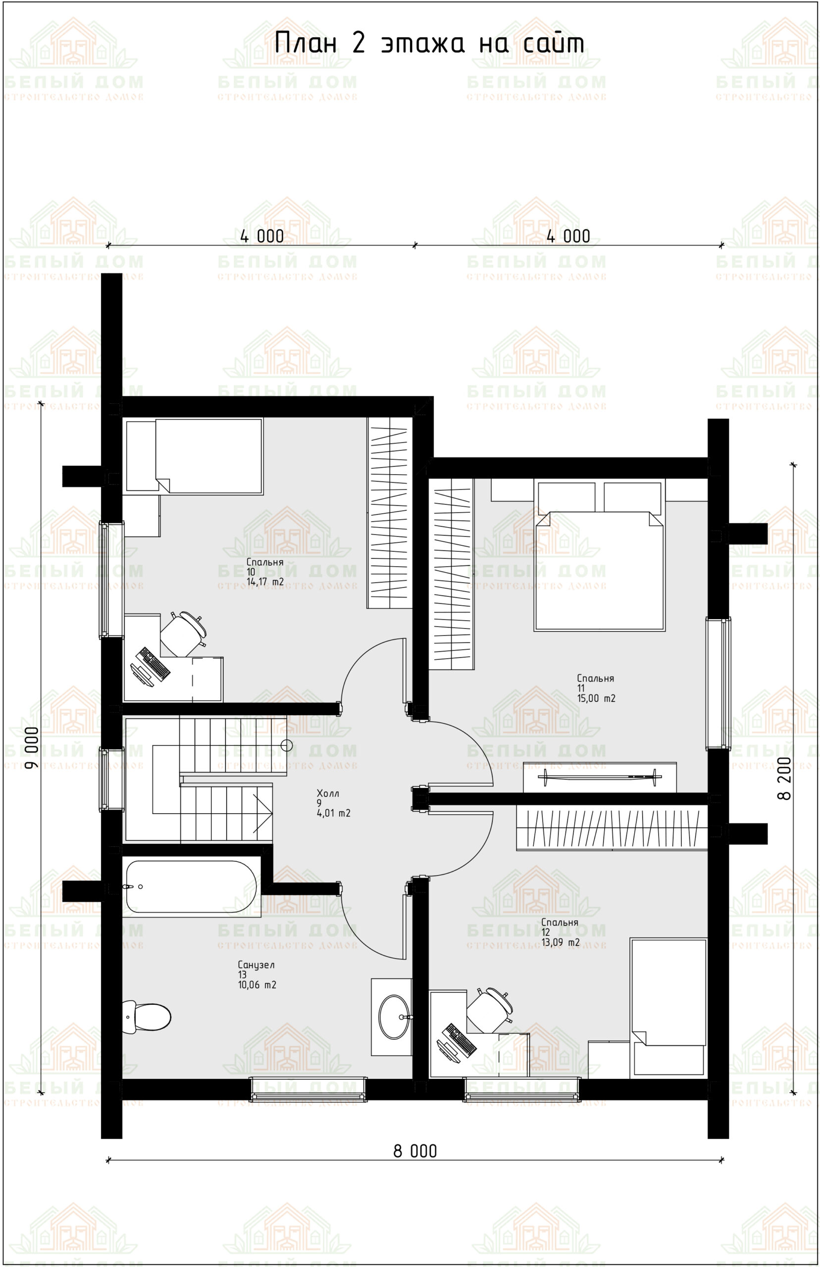 План 2 Локи Барнхаус проект от строительной компании Белый дом